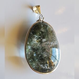 Vtg. Ghost Pendant Sterling Silver